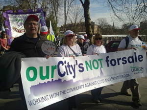 Banner in Glasgow