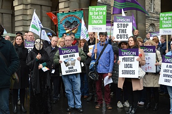 UNISON lobby against ‘silent slaughter’ of council services