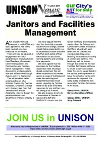Janitors and Facilities Management Review July 2017