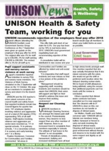 UNISON Health & Safety October Update