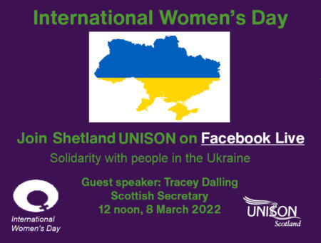 International Women's Day - Solidarity with people in the Ukraine