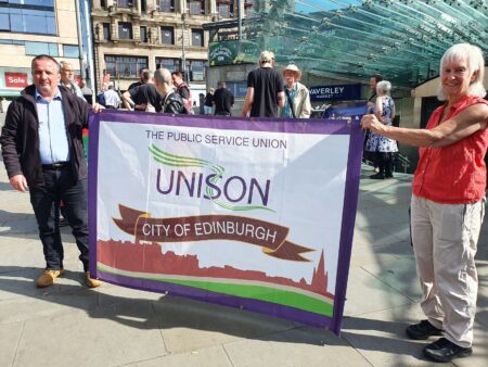 CWU Crown Post Office picket line 11 July 2022