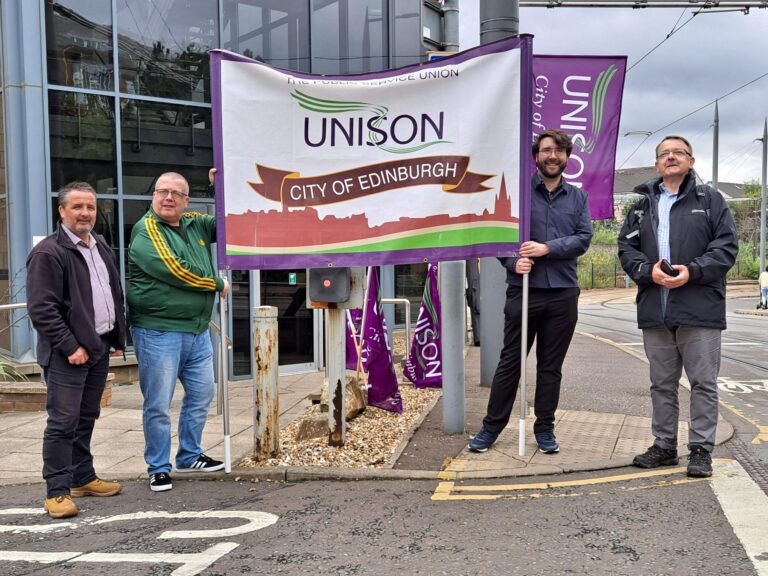 pay-campaign-demo-outside-cosla-office-unison-city-of-edinburgh