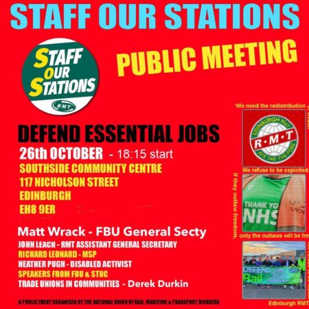RMT Staff Our Stations Public Meeting - 26 October 2022