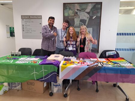 Year of the LGBT+ Worker’s stall, Waverley Court