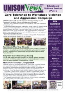 thumbnail of E&CS UNISONNewsletter 20 February 2026