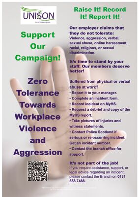 thumbnail of A3 Zero Tolerance Poster Hand (Monica)